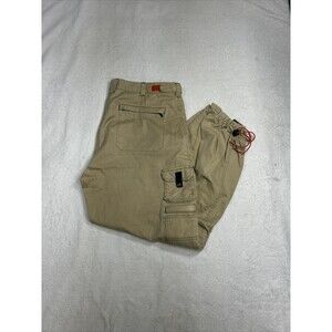 Vintage Bugle Boy Cargo Pants Tan Beige Loose Baggy Skater Y2K Men's Size 38x30